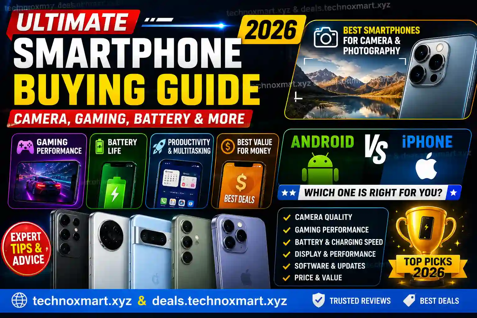 Best Smartphones for Everyday Use in 2026 โ Camera, Battery & Performance Guide