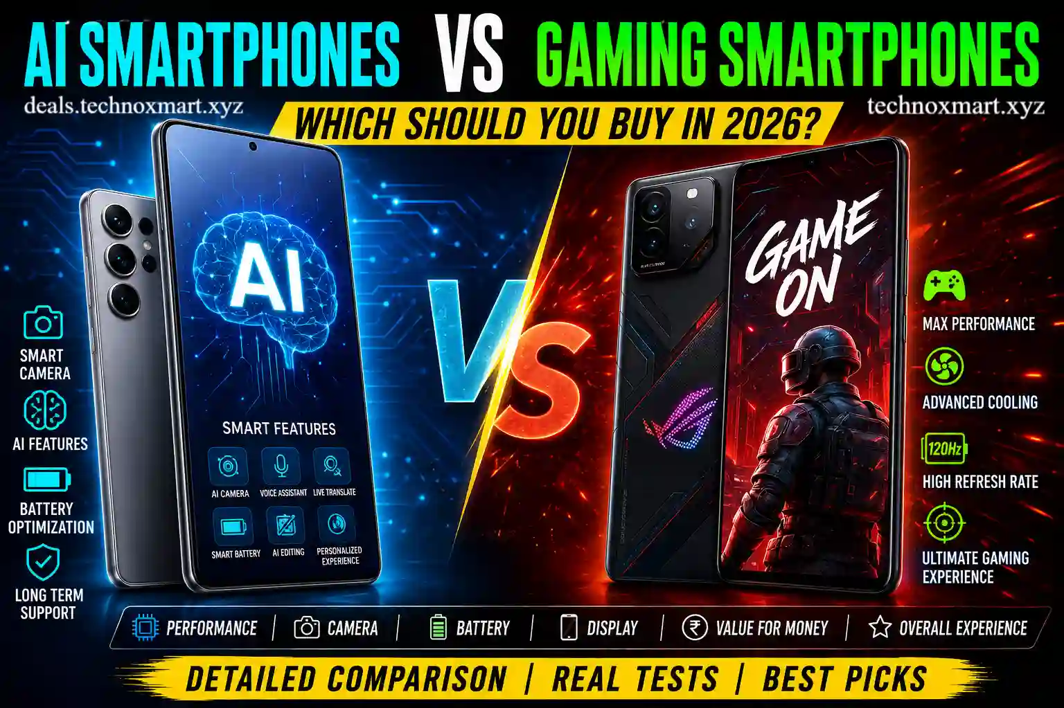 ๐ฑ AI Smartphones vs Gaming Smartphones: Which One is Better in 2026?